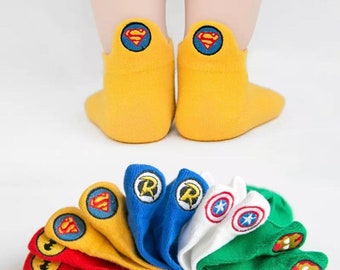 Superhero socks set of 5- kids