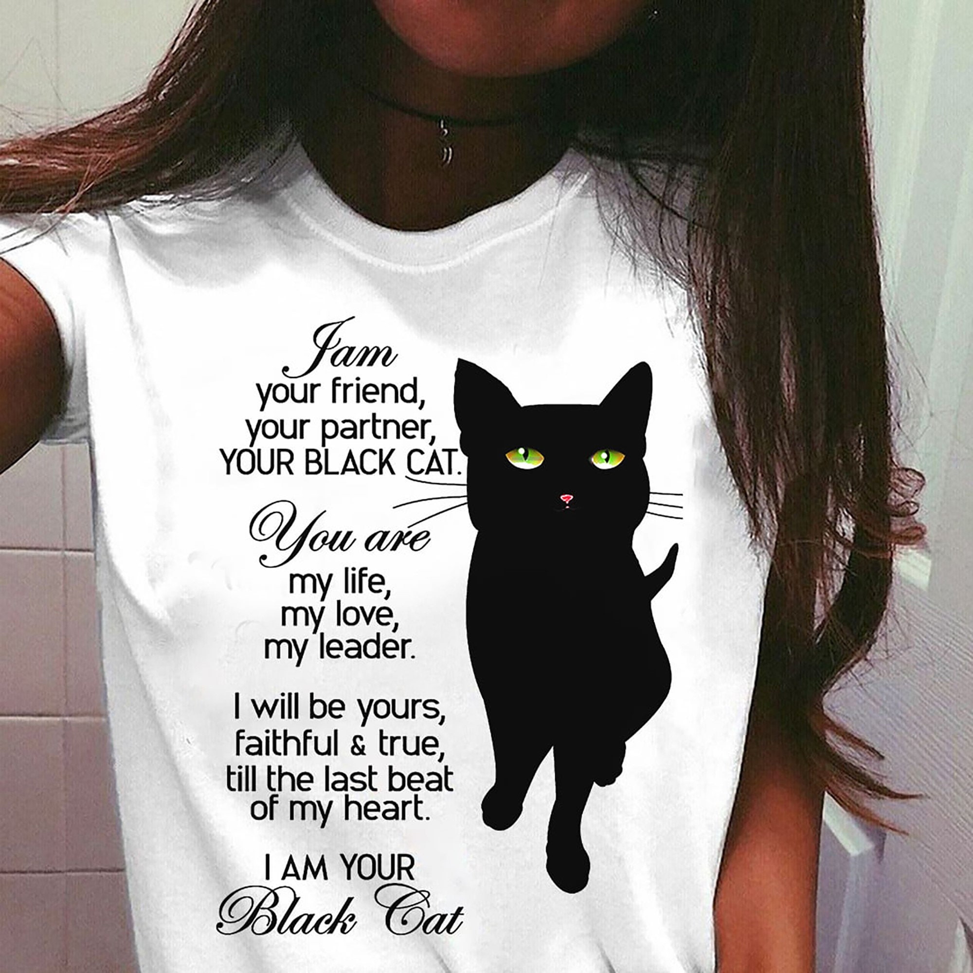 I Am Your Friend You Partner I Am Your Black Cat Shirt Funny | Etsy