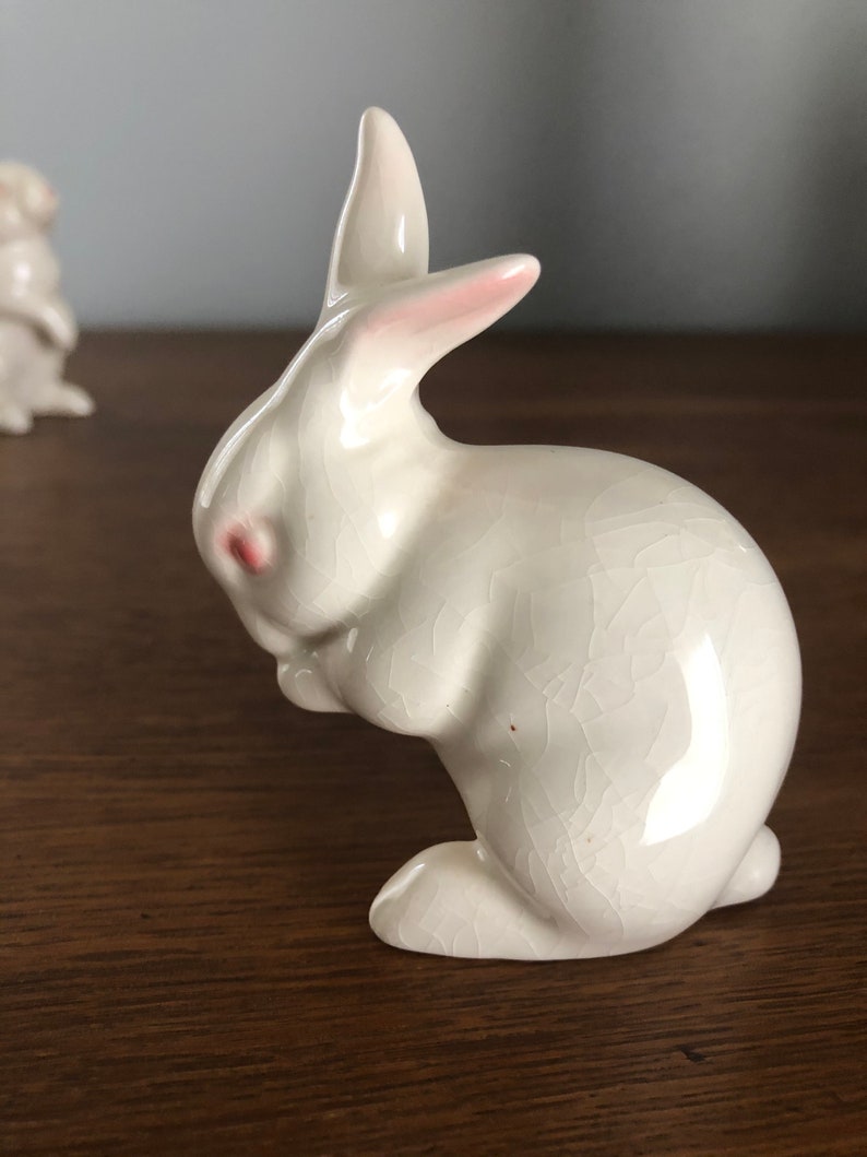 Vintage Pair Goebel Bunny Rabbits Etsy