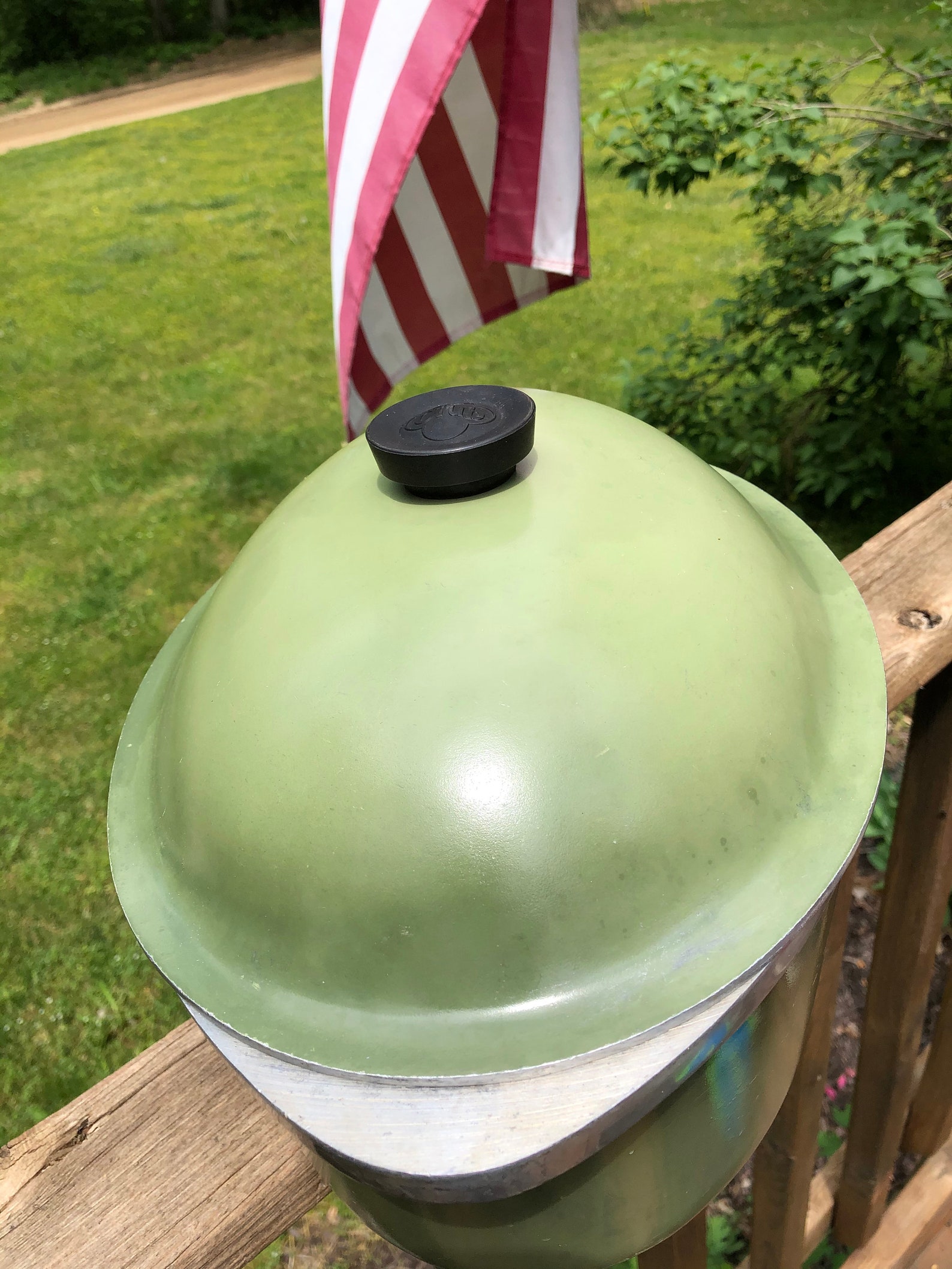 Vintage Club Cookware Cast Aluminum Avocado Green Roaster Etsy