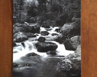 Black and white river photo