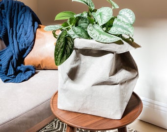 Plant Pot Indoor Gardening Houseplant Pot Bag Foldable Plant Bag 2 Sizes + 3 Colors Garden Planter Unique Plant Pots Gift for Plant Lover