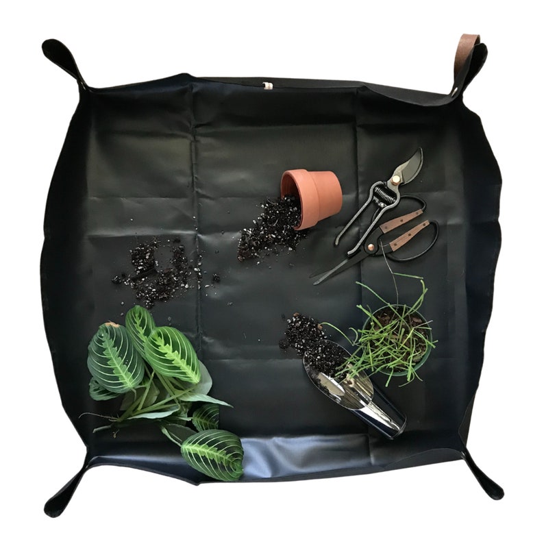 Repotting Plant Mat / Potting Tarp for Houseplants. A must Etsy
