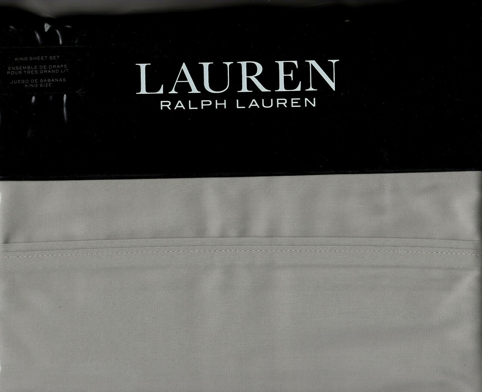Brand New Ralph Lauren King Size Sheet Set Dove Grey Etsy