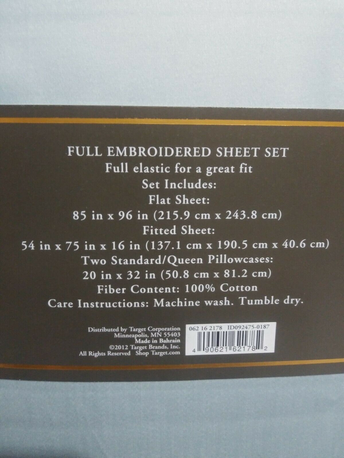 Brand New Fieldcrest Luxury Full Size Sheet Set 450 Thread Count Color