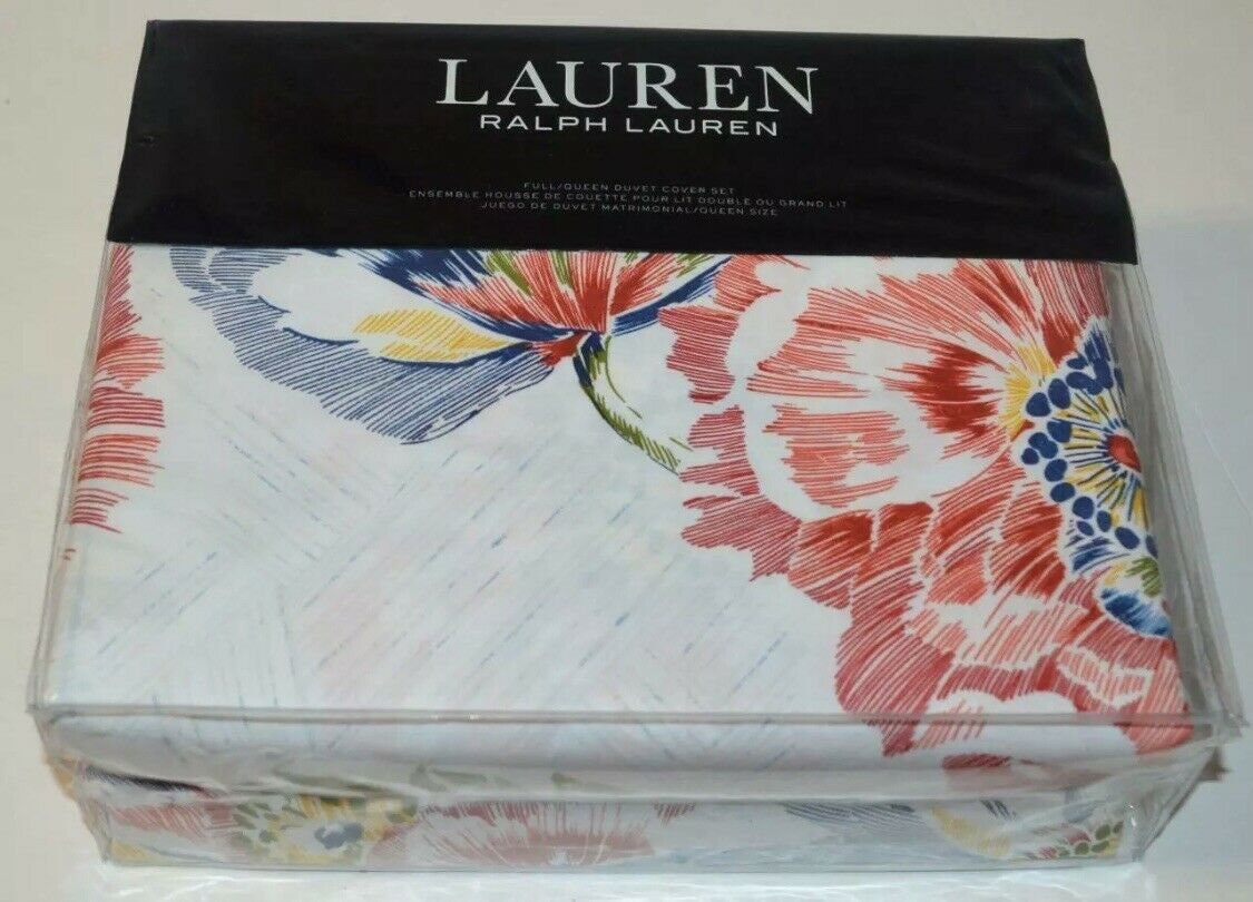 Brand New RALPH LAUREN Isadora Floral 3pc Full/queen Duvet Set Etsy