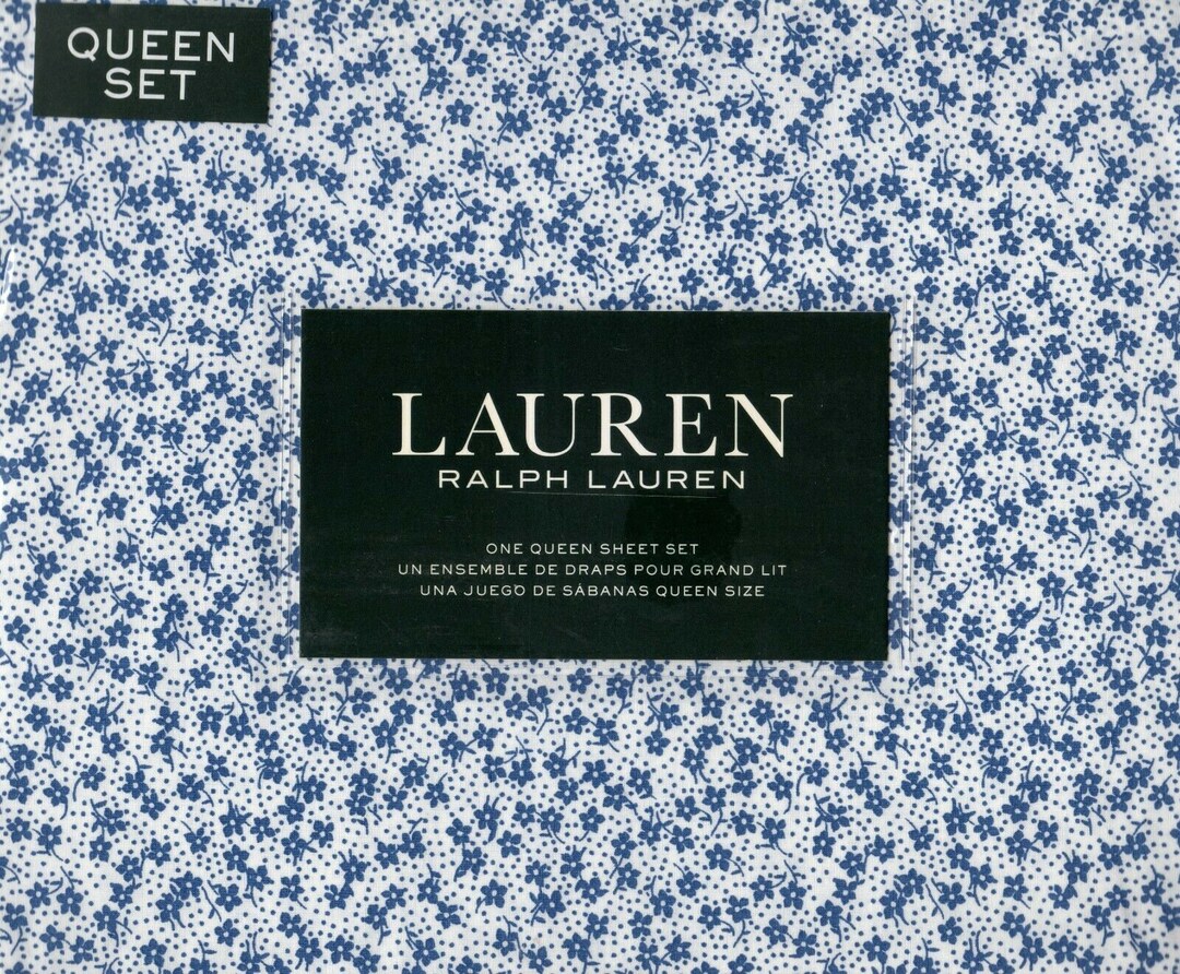 Brand New Ralph Lauren Queen Size Sheet Set Abigail Floral Etsy
