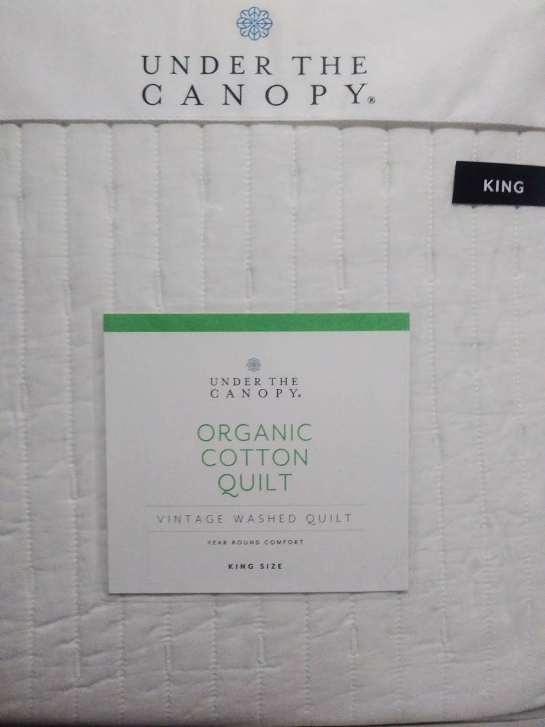 Brand New Under the Canopy Organic Cotton King Size Essential Dash