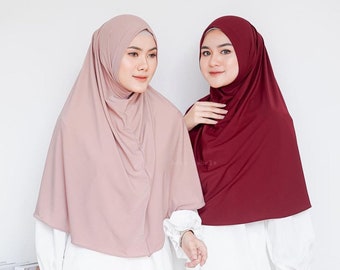 BIG SALE - Instant Jersey Hijab Khimar "Nadya"