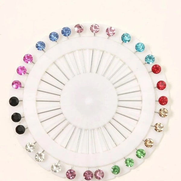 Pins Set of 30 & 50 Hijab Accessories (Pearl and Rhinestone)