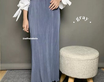 Wavy Pleated Skirt “Freya Style 2” + FREE HIJAB “Bella”