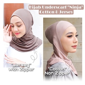 Hijab Inner Underscarf Cap Cover "Ninja" Cotton & Jersey with 20 Colors Shawl/Scarf/Scarves