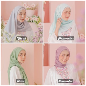 Hijab Square Polycotton “Bella” Shawl/Scarf/Scarves in 45 Colors PART 2 (More Colors in Part 1)