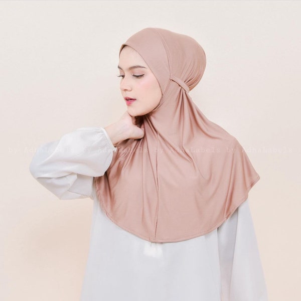 Sport Hijab Bergo Trendy Jersey Premium ( Style 5 ) in 12 colors