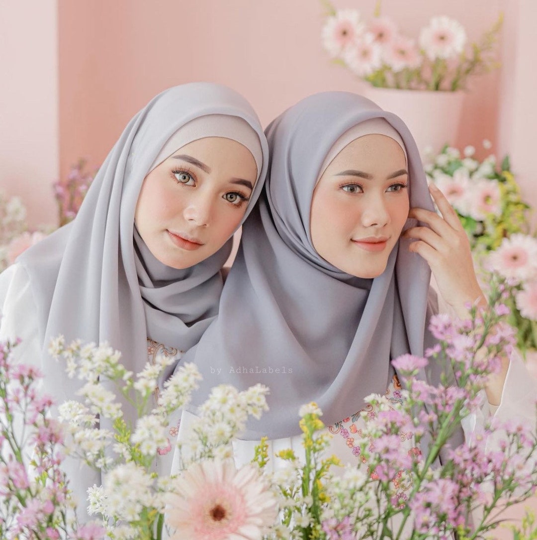 Bella Polycotton Square Hijab: 45 Colors, Daily Wear Shawl Batch