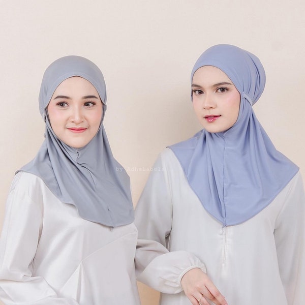 Sport Hijab Bergo Trendy Jersey Premium ( Style 3 ) in 10 colors