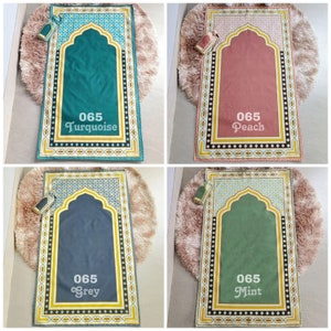 Esterilla de viaje portátil Sajadah para oración con bolsa “Nueva” Vol. 4 (más colores en los Vol. 1-5)