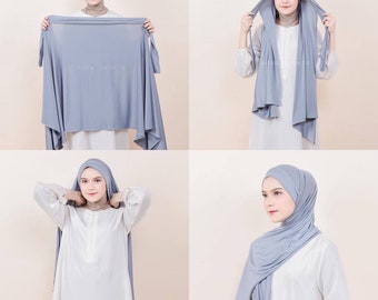NEW Instant Hijab Pashmina Tie Back Cotton Jersey “Najiha”