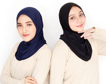 Sport Hijab Bergo Cotton Jersey Premium “Style 2”