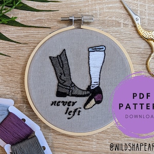 Never Left - PDF Embroidery Pattern, Our Flag Means Death