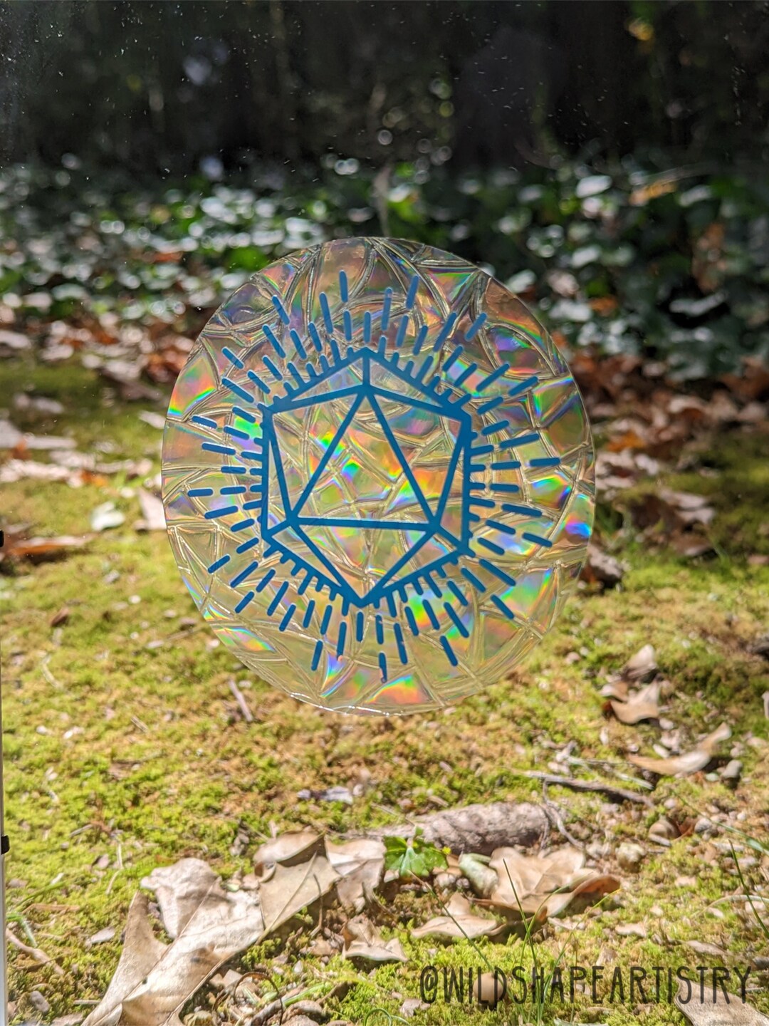 D&D D20 Suncatcher Window Cling | Reusable Window Sticker | D20 ...