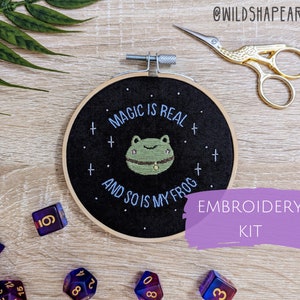 Boggy the Froggy Embroidery Kit | Dimension 20, Fantasy High, Embroidery Kit, DnD Gift
