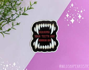 Honkin' Big Teeth Sticker | DnD Sticker, Water Bottle Sticker, Laptop Sticker, Dimension 20