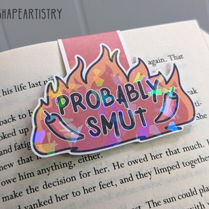 Probably Smut Magnetic Bookmark | Smut Readers Club, Book Gifts, Bookmark, Aesthetic Bookmark, Gifts for Readers, Page Keeper