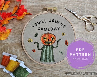 You'll Join Us Someday Embroidery PDF Pattern || Over the Garden Wall, Embroidery Pattern, Fall Embroidery Pattern