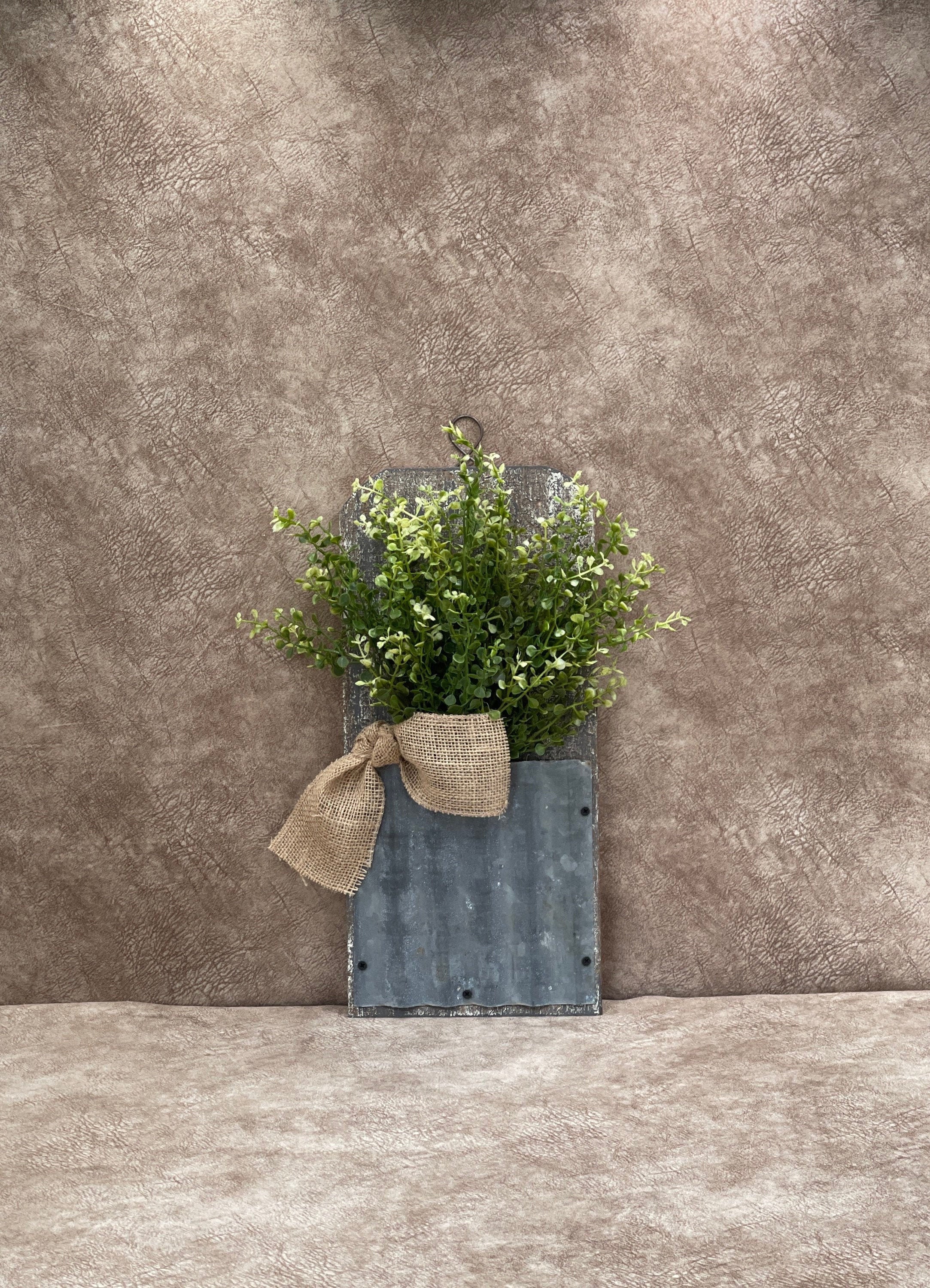 Rustic Farmhouse Wall Decor Wall Decor With Faux Greenery Etsy