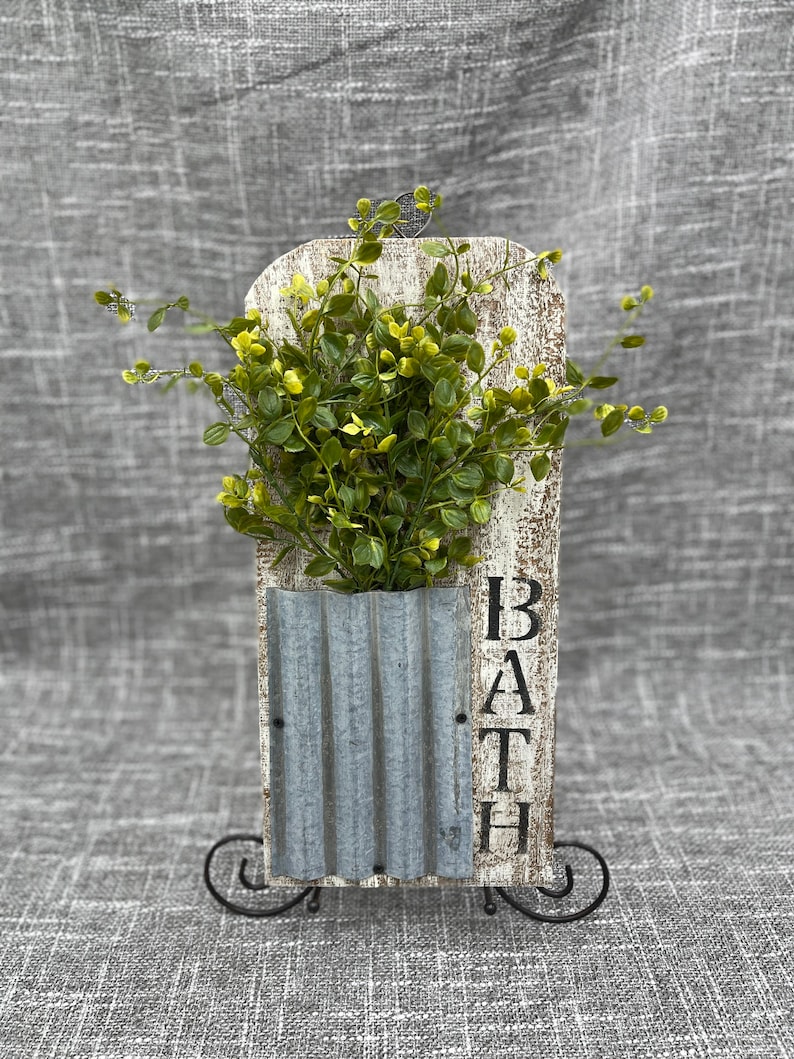 Bathroom Wall Decor Farmhouse Bathroom Wall Decor Bathroom Etsy