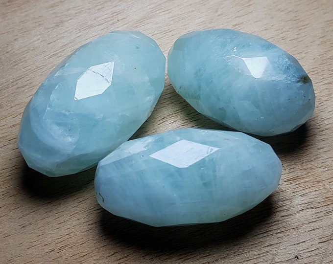 Sky Blue Aquamarine Wands - Blue Facet Aquamarine Wands - Aquamarine Faceted Wands - Faceted Aquamarine - Blue Aquamarine - Aquamarine Wands