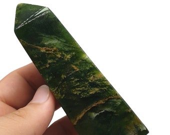Beautiful Green Jade Tower - Jade Tower - Green Jade Obelisk - Jade Green Tower - Jade Stone Tower - Jade Stone Obelisk - Jade Crystal Tower