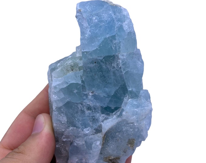 290 Grams Amazing Quality Blue Color Raw Aquamarine - Aquamarine Stone - Aquamarine Crystal - Blue Aquamarine  1 Piece