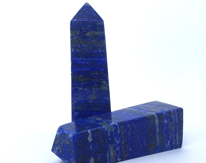 575 Grams Beautiful Blue Lapis Lazuli Towers - Lapis Lazuli Obelisks