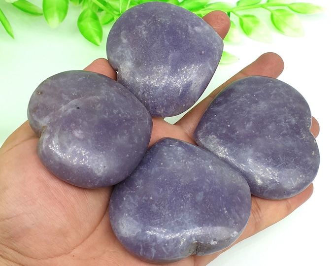 Lepidolite - Lapidolite Hearts - Lepidolite Stone Hearts - Lepidolite Stone - Healing Stone - Lepidolite Crystals,Lepidolite Crystal