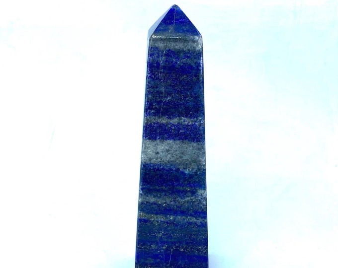 515 Grams Beautiful Lapis Lazuli Big Tower,Lapis Tower,Lapis Lazuli Obelisk,Lapis Obelisk,Lapis Lazuli Tower,Lapis Stone Tower 151x41mm