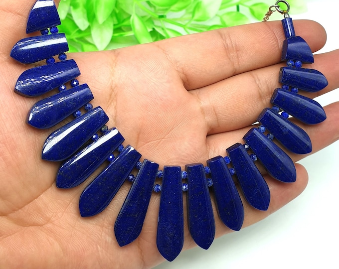 Lapis Lazuli Necklace - Lapis Necklace - Lapis Necklace With Earrings - Lapis Stone - Healing Stone - Lapis Stone Necklace,Lapis Lazuli