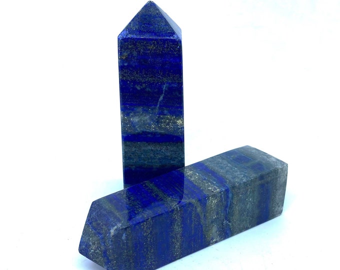 480 Grams Beautiful Lapis Lazuli Big Tower - Lapis Tower - Lapis Lazuli Obelisk - Lapis Obelisk - Lapis Lazuli Tower - Lapis Stone Tower