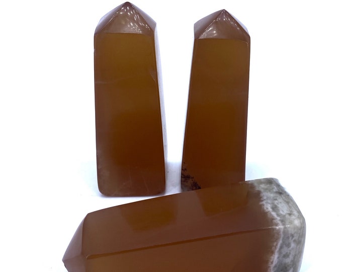 565 Grams Best Quality Red Honey Calcite Towers, Calcite Obelisks, Red Calcite Towers, Calcite Towers, Calcite Obelisks, Honey Calcite