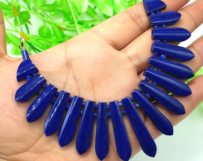 Lapis Lazuli - Lapis Lazuli Necklace - Lapis Necklace - Lapis Necklace With Earrings - Lapis Stone - Healing Stone,Lapis Stone Necklace