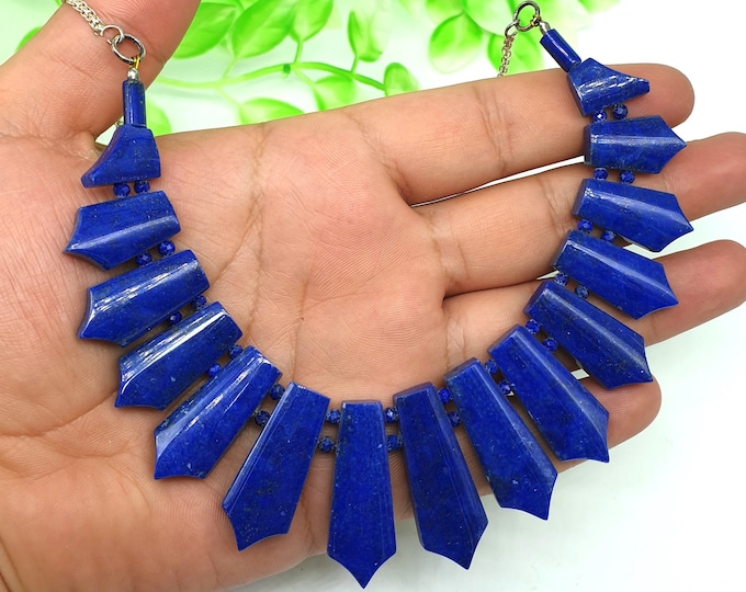 Lapis Lazuli Necklace - Lapis Necklace - Lapis Necklace With Earrings - Lapis Stone - Healing Stone - Lapis Stone Necklace,Lapis Lazuli