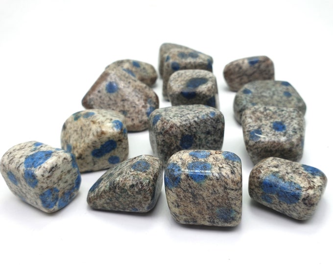 K2 Azurite - k2 tumbles - k2 jasper - k2 azurite tumbles - k2 energetic tumbles - healing tumbles,tumble stone,k2 jasper,k2 tumbles 15 Pcs