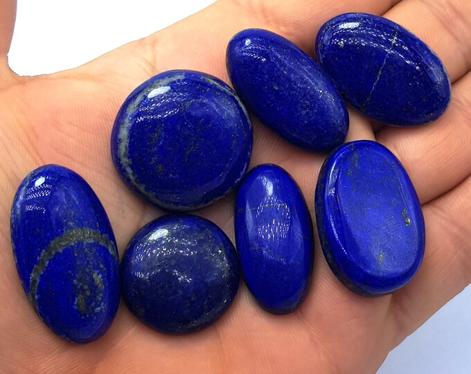 Lapis Lazuli Cabochons - Lapis Cabochons - Lapis Jewellery Cabochons - Lapis Lazuli Stone - Lapis Crystals 65 Grams