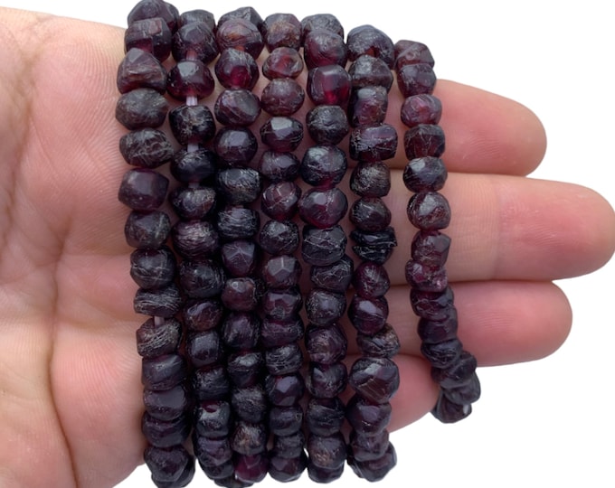 Great Quality Natural Almandine Garnet Beads Bracelets, Garnet Bracelets, Garnet Stone Bracelet, Garnet Bracelet, Almandine Garnet Bracelets