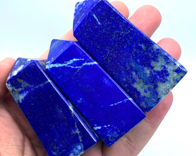 325 Grams Amazing Quality Blue Lapis Lazuli Tower - Obelisk Lapis Tower - Lapis Lazuli Obelisks - Lapis Crystals