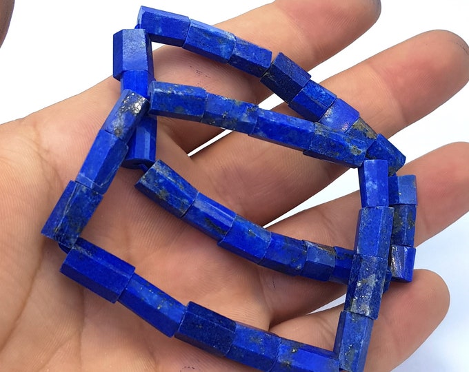 2 Pcs Amazing Quality Lapis Lazuli Royal Blue Faceted Bracelets,Lapis Crystals,Lapis Lazuli Stone,Lapis Bracelets,Lapis Crystals 40 Grams