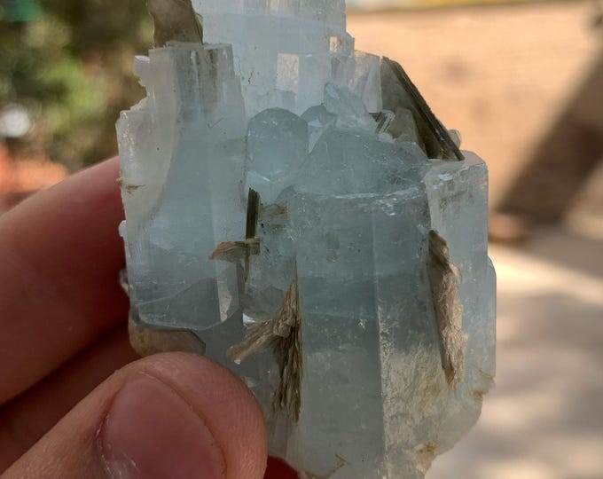 282 Carats Beautiful Blue Color Aquamarine Specimen - Aquamarine Stone - Specimen - Blue Aquamarine Crystal - Aquamarine Specimen