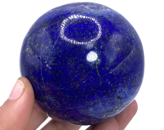 Lapis Lazuli Amazing Color Crystal Sphere, Ball 370 Grams
