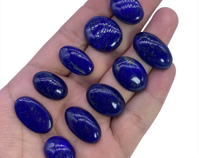 10 Pcs Amazing Quality Lapis Lazuli Cabochons Blue Clour 42 Grams